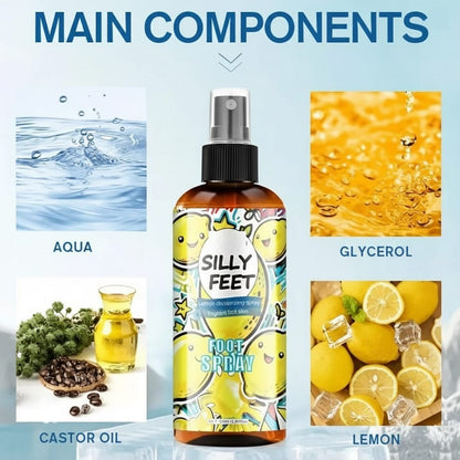 Silly Feet Foot Spray - Lemon 100ml (Pack of 2)