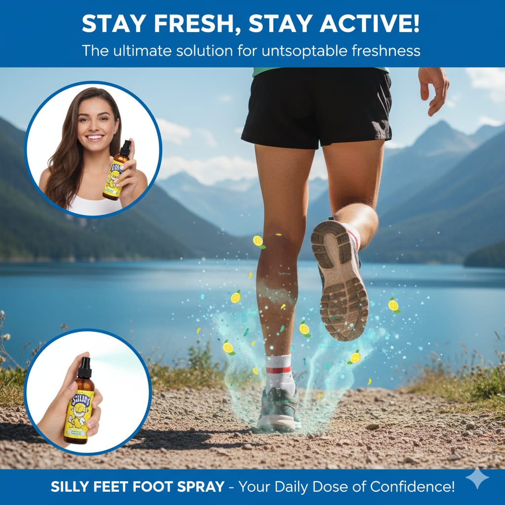 Silly Feet Foot Spray - Lemon 100ml (Pack of 2)