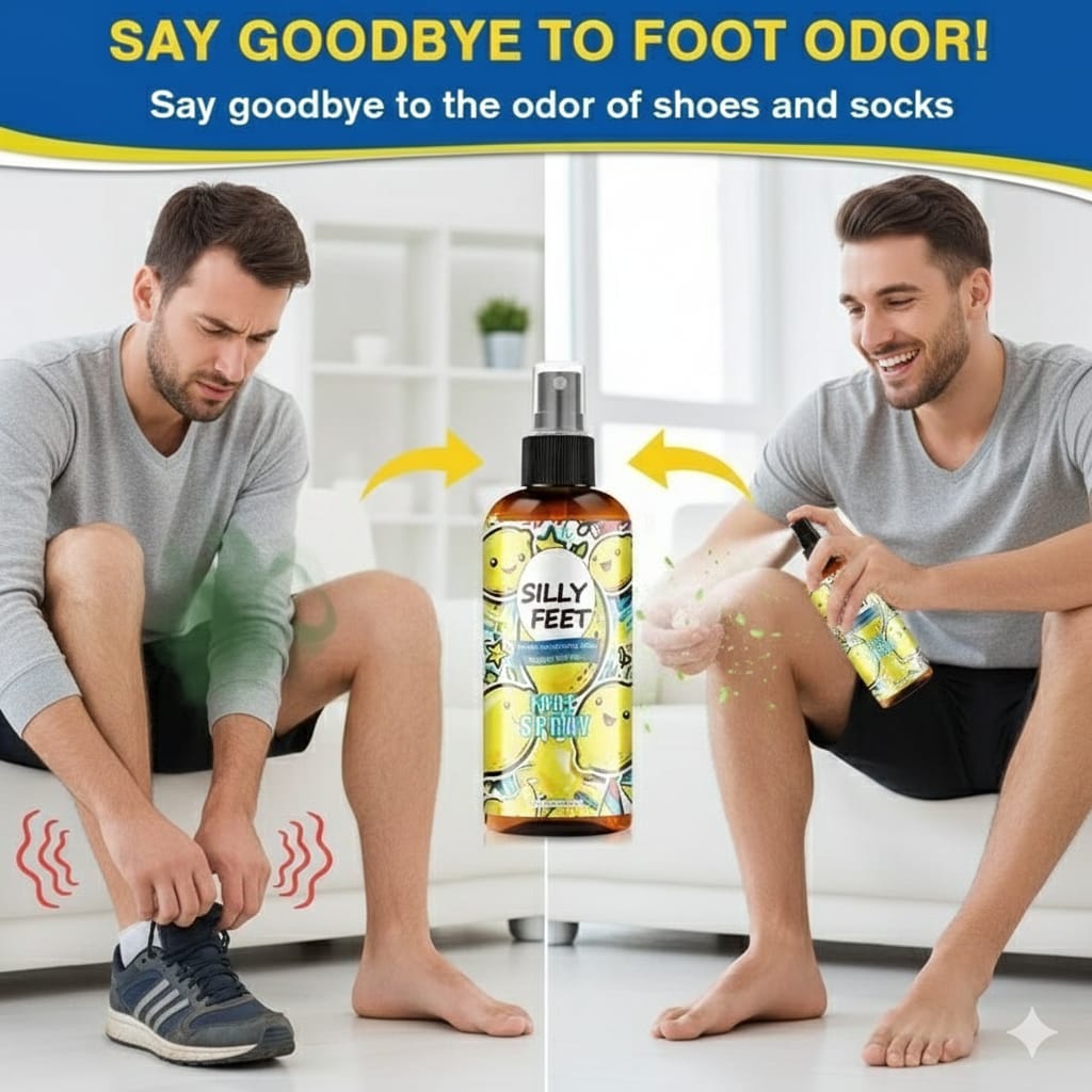 Silly Feet Foot Spray - Lemon 100ml (Pack of 2)