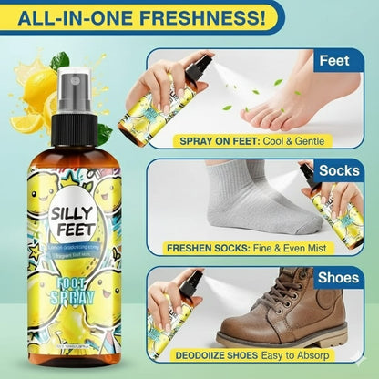 Silly Feet Foot Spray - Lemon 100ml (Pack of 2)